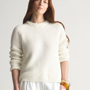 Quince Women's Cream Crew Neck Sweater